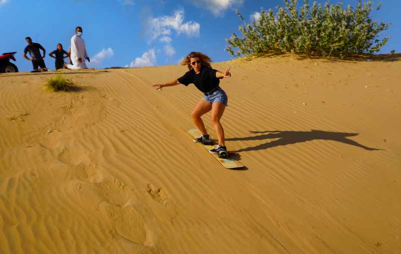 sunrise safari with sand-boarding