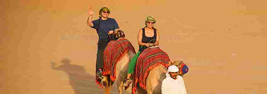 camel trekking Dubai